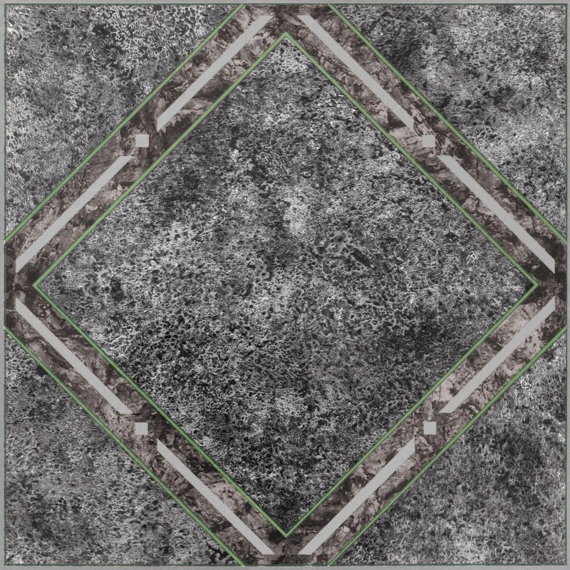 Achim Nexus Self Adhesive 12-Inch Vinyl Floor Tiles, 20 Tiles - 12" x 12", Metallic Marble Diamond Pattern - Peel & Stick, DIY Flooring for Kitchen, Dining Room, Bedrooms & Bathrooms by Achim Home Decor - Image 1